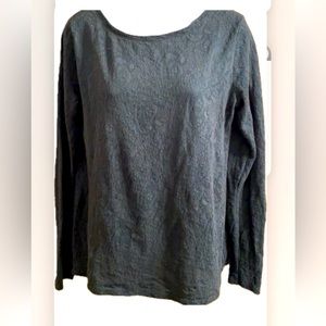 LOFT Women’s First Green Long Sleeved Lace Top Size M